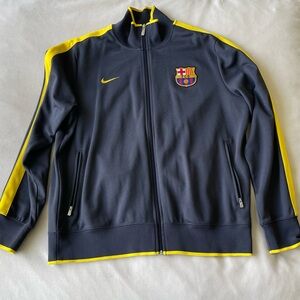Nike Barcelona Jacket - Navy and Yellow